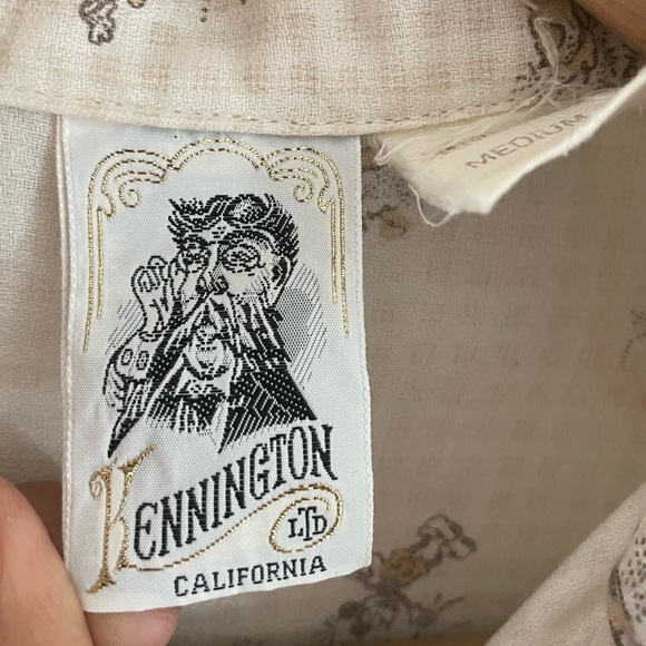 Kennington California Ltd 70s Mickey Mouse Minnie Mouse Button up shirt - Picture 5 of 10